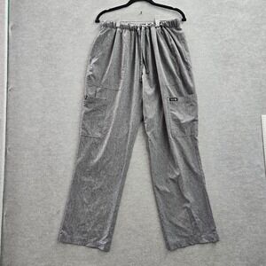 Koi Men Scrub Pants L Gray Cargo Luke PO#WH91660 29" Inseam